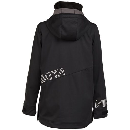 Sudadera Nieve NIKITA Mujer con capucha RADIO HOODIE - WHITE Ref. NMWFRAD-BLK-Black Negra