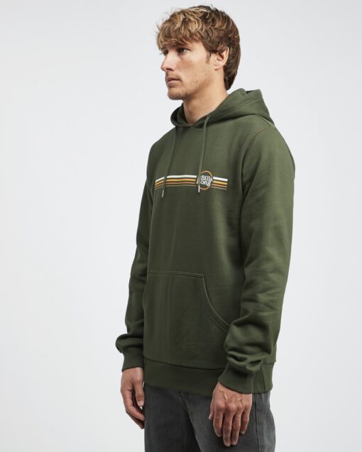 Sudadera chico con capucha Billabong Cruiser Stripe ref. Q1HO10 BIF9 Dark military verde militar