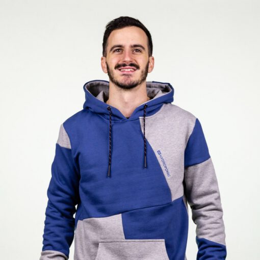 Sudadera Hydroponic hombre con capucha GOLD HD Navy Heather Grey Ref. 20548 marino y gris jaspeado