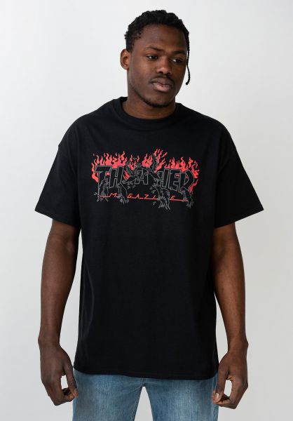 Playera thrasher negra cheap