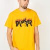 Camiseta THRASHER Magazine Hombre manga corta Crows T-Shirt Ref. TSR-144836M amarilla y roja cuervos