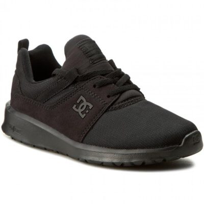 Zapatillas malla y ante DC SHOES para hombre HEATHROW BLACK/BLACK/BLACK (3bk) Ref. ADYS700071 Negra