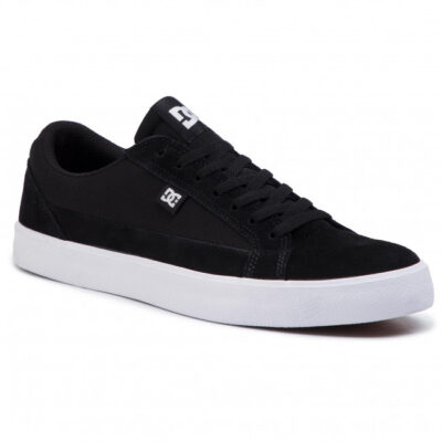 Zapatillas de piel ANTE DC SHOES para hombre TONIK TX Black Ref. 303111 negra logo blanco