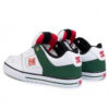 Zapatillas de piel cuero DC SHOES para hombre PURE SE Black/White/Gold Ref. 301024 Blanca/verde