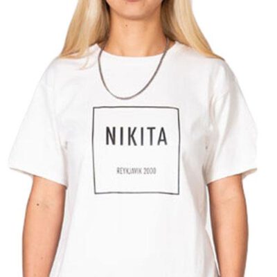 Camiseta NIKITA Mujer manga corta wrain shadow ss tee Ref. NMWTRAI-WHT WHITE Blanca