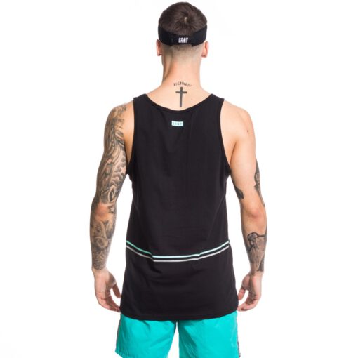 Camiseta GRIMEY tirantes chico rock creek park tank ref.GRTT130-SS17 Negra logo blanco