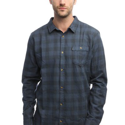 Camisa RIP CURL de Manga Larga franela Hombre Check Shirt Long Sleeve Shirt charcoal grey Ref. CSHDR4 cuadros grises