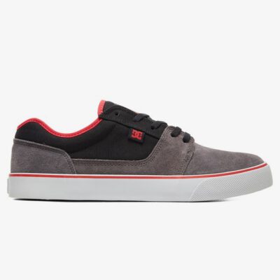 Zapatillas de piel ANTE DC SHOES para hombre TONIK Black/Grey/Red Ref. 302905 Negra/gris/roja