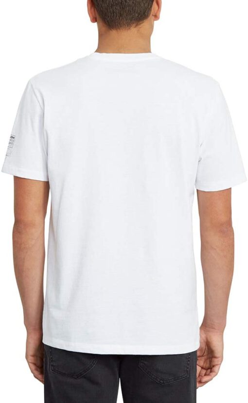 Camiseta Hombre VOLCOM manga corta SCHNIPPS - WHITE FLASH Ref. A5212054 blanca obra de arte de Schnip Schnips ojo