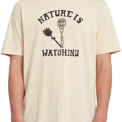 Camiseta Hombre VOLCOM manga corta METER HEATHER - WHITE FLASH Ref. A5712055 blanco nature