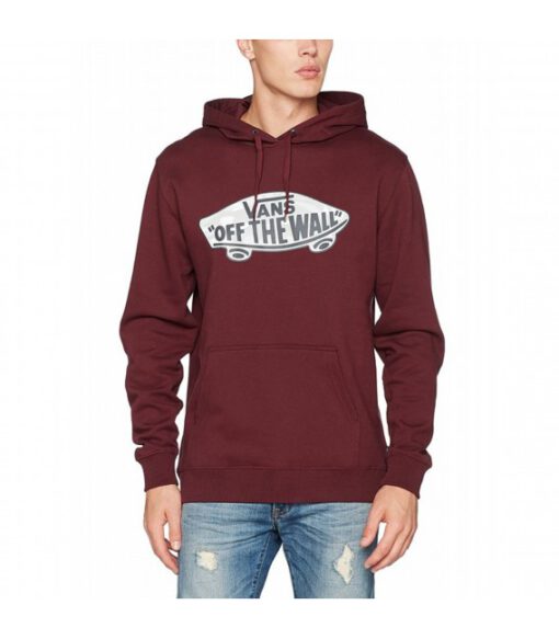 Sudadera VANS Hombre con capucha Off The Wall HD de Vans port royale Ref. V00QLH086 granate logo pecho