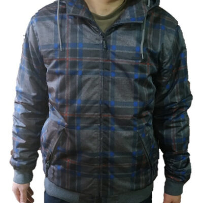 Chaqueta invierno Rip Curl hombre nieve acolchada con capucha cálida Bank Hooded Jacket Ref. CJY3GJ Gris cuadros