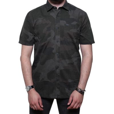 Camisa VOLCOM Manga Corta para Hombre CLUTCH SHIRT Ref. A0411707 Camuflaje verde