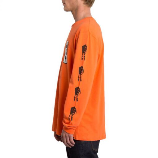 Camiseta Hombre VOLCOM manga larga PEACE GRID BXY Ref. A4431952 Naranja rejilla de la paz