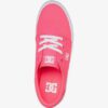 Zapatillas plataforma DC Shoes para mujer de lona TRASE Pink Ref. ADJS300184 rosa fucsia