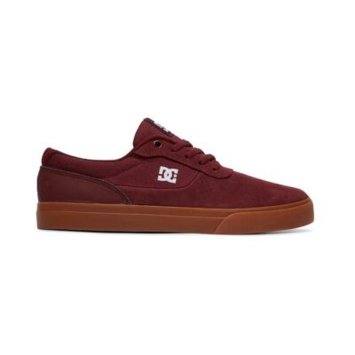 Zapatillas de piel ANTE DC SHOES para hombre SWITCH BURGUNDY (bur) Ref. ADYS300431 burdeos/granate