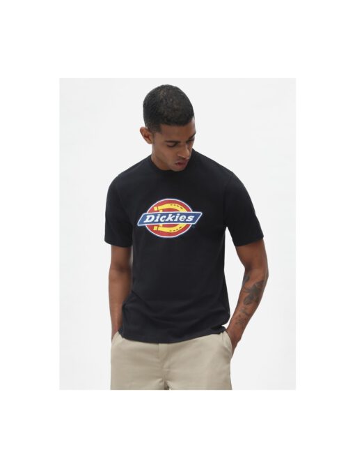 Nueva colección Camiseta DICKIES hombre Manga corta clásica Icon Logo Black BLK Ref. DK0A4XC9BLK1 negra logo pecho