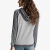 Sudadera ROXY con capucha para Mujer Palm Bazaar Paradise TRUE BLACK (kvj0) Ref. ERJFT03355 gris