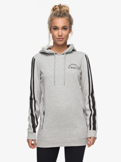 Sudadera larga ROXY con capucha para Mujer I Suit You HERITAGE HEATHER (sgrh) Ref. ERJFT03629 gris