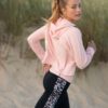 Sudadera atlética correr ROXY con capucha para Mujer Cosmic Dancer SILVER PINK (mfc0) Ref. ERJKT03716 Rosa palo