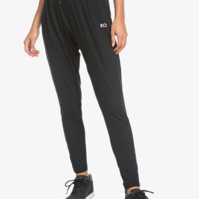 Pantalón de Chándal ROXY de entrenamiento gym para Mujer Jungle Roots ANTHRACITE (kvj0) ERJNP03326 antracita