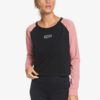 Camiseta Mujer ROXY manga larga Hiding In The Melody ANTHRACITE (kvj0) Ref. ERJZT05020 gris y rosa palo