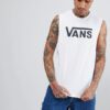 Camiseta Hombre VANS tirantes básica MN CLASSIC CHOPPER Ref. VA2WNFYB2 blanca con logo negro