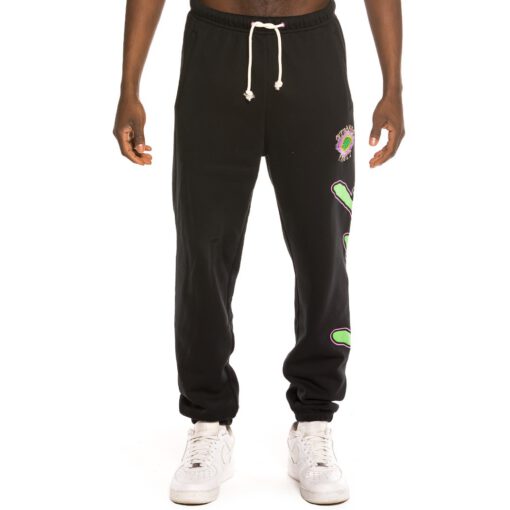 Pantalón deportivo GRIMEY cómodo UNISEX Strange Fruit Sweatpants Black | Spring 21 Ref. GRTS202-SS21-Q1 negro logo verde