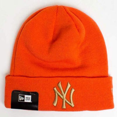 Gorro punto NEW ERA punto Unisex de League Essential New York Yankees Ref. 11794666 Naranja logo oro