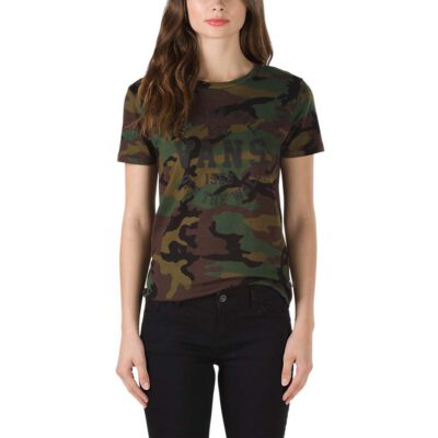 Camiseta Mujer VANS manga corta OLD SKOOL CAMO Ref. VA3AKACMA camuflaje