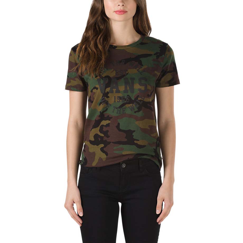 Camiseta Mujer VANS manga corta OLD CAMO Ref. verde | Martimpe Berart - Tienda de Moda en Gausach, Vielha, Valle Aran