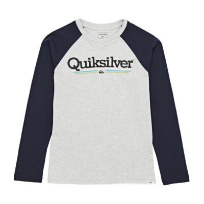 Camiseta QUIKSILVER manga larga niño Classic Tropical Lines (sgrh) Ref. EQBZT04255 gris y azul