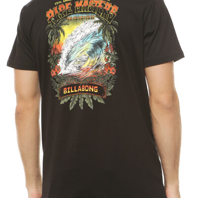 Camiseta Hombre BILLABONG manga corta Pipe Master Tube black Ref. S1SS72-BIP0 negra ola