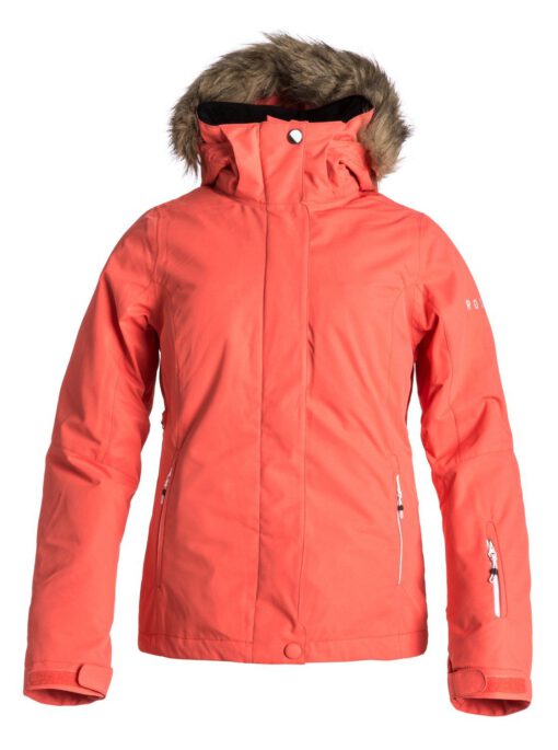 Anorak nieve ROXY con capucha mujer SKI SOLID ATLANTIS MKZ0 Ref. WTWSJ144 Naranja