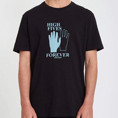 Camiseta Hombre VOLCOM manga corta High5 Forever Ltw SS - BLACK Ref. A4312061 Negra mano 5 dedos