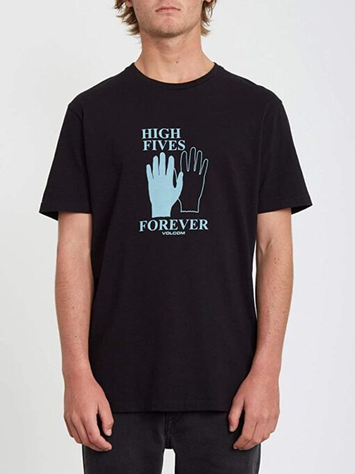 Camiseta Hombre VOLCOM manga corta High5 Forever Ltw SS - BLACK Ref. A4312061 Negra mano 5 dedos