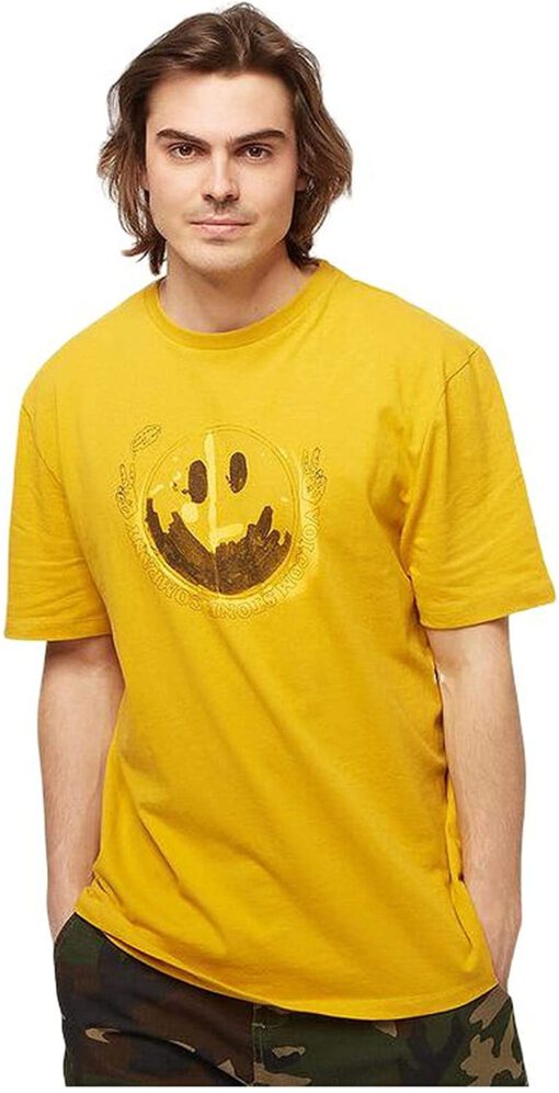 Camiseta Hombre VOLCOM manga corta FAKE SMILE BXY Gold Ref. A4312053 amarillla mostaza sonrisa falsa