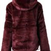 Chaqueta pelo sintético BRUNOTTI con capucha para mujer Amberina women jacket pandora pink Ref. 1822025318 burdeos