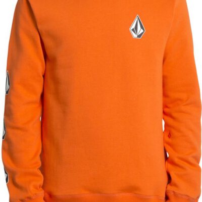 Sudadera VOLCOM Hombre cuello redondo DEADLY STONES CREW - TGL Ref. A4631904 naranja logo diamante mangas