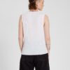 Camiseta VOLCOM Mujer tirantes canalé RIBIT UP - BLANCO Ref. B4512104 blanca árbol Nueva Colección