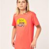 Camiseta RIP CURL Niño manga corta surfera Truckito Boy Cayenne Ref. KTEYD4 roja furgoneta Surf