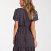 Vestido corto BILLABONG manga corta para mujer Day Trippin OFF BLACK (ofb) Ref. ABJWD00157 flores negro Nueva colección 2021
