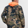 Chaqueta invierno DC SHOES hombre con capucha nieve SNOWBOARD MEN'S UNION 10K RACING RED HIEROGLYPHIC PRINT (rqr6) Ref. EDYTJ03093 camuflaje