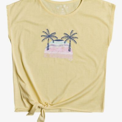 Camiseta ROXY niña manga corta Pura Playa PALE BANANA (ydz0) B Ref. ERGZT03769 amarilla Nueva Colección