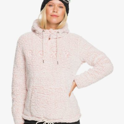 Polar ROXY Técnico muy suave con capucha mujer Pluma Sherpa DUSTY ROSE (mkp0) Ref. ERJFT04218 Rosa palo