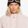 Polar ROXY Técnico muy suave con capucha mujer Pluma Sherpa DUSTY ROSE (mkp0) Ref. ERJFT04218 Rosa palo