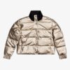 Chaqueta ROXY metálica impermeable con acolchado para Mujer Cross Stepping GOLD (yke0) Ref. ERJJK03398 dorada/oro metálica