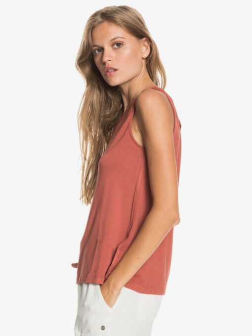 Camiseta ROXY Mujer tirantes Fine With You MARSALA (mpd0) Ref. ERJKT03646 color caldera