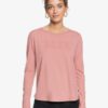 Camiseta Mujer ROXY manga larga Red Sunset MOOD INDIGO (bsp0) Ref. ERJZT05046 rosa palo logo bordado