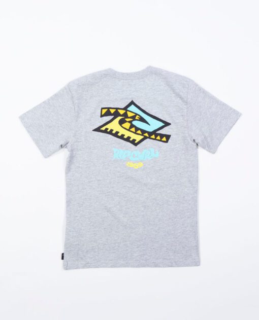 Camiseta RIP CURL Niño manga corta surfera Check Diamond Tee Grey Marle Ref. KTEZV9 Cuadros con diamantes gris